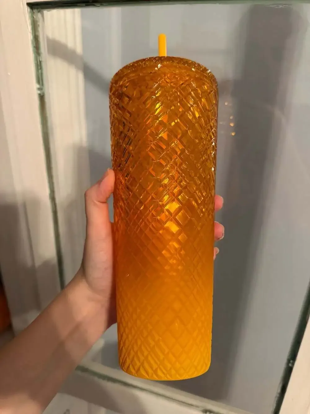 Starbucks 24oz Venti Mango Jeweled Cold Cup Tumbler